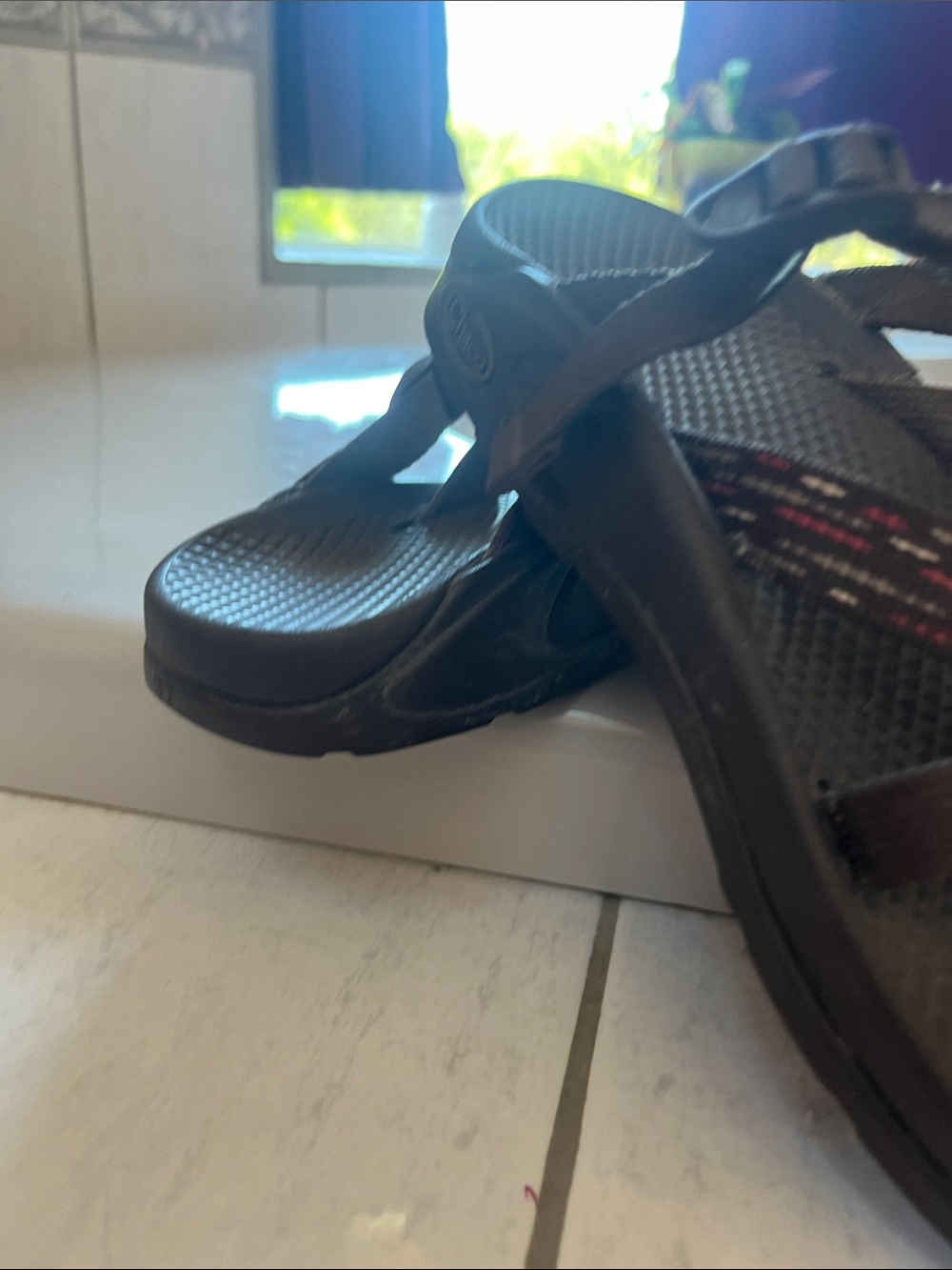 Chaco Brown Multicolor Strap Women's Sandals - Picture 3 of 5